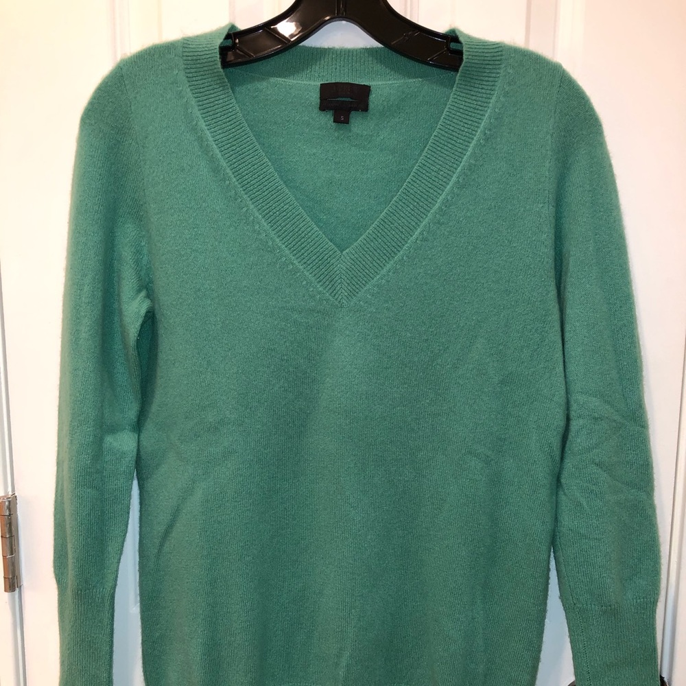 J Crew Collection Cashmere V-neck